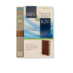 Compact NIV & KJV Leather Bound Holy Bible