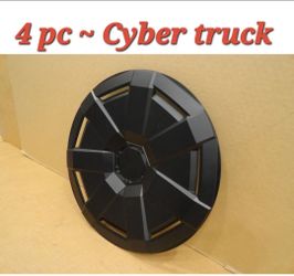 Tesla Cybertruck Matte Black Wheel Covers / Hubcaps (Set of 4) – Brand  New