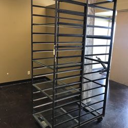 Metal Bread Rack w/ Casters