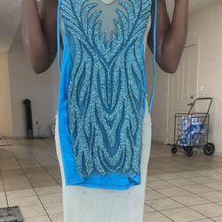 Dress Blue Medium Size 