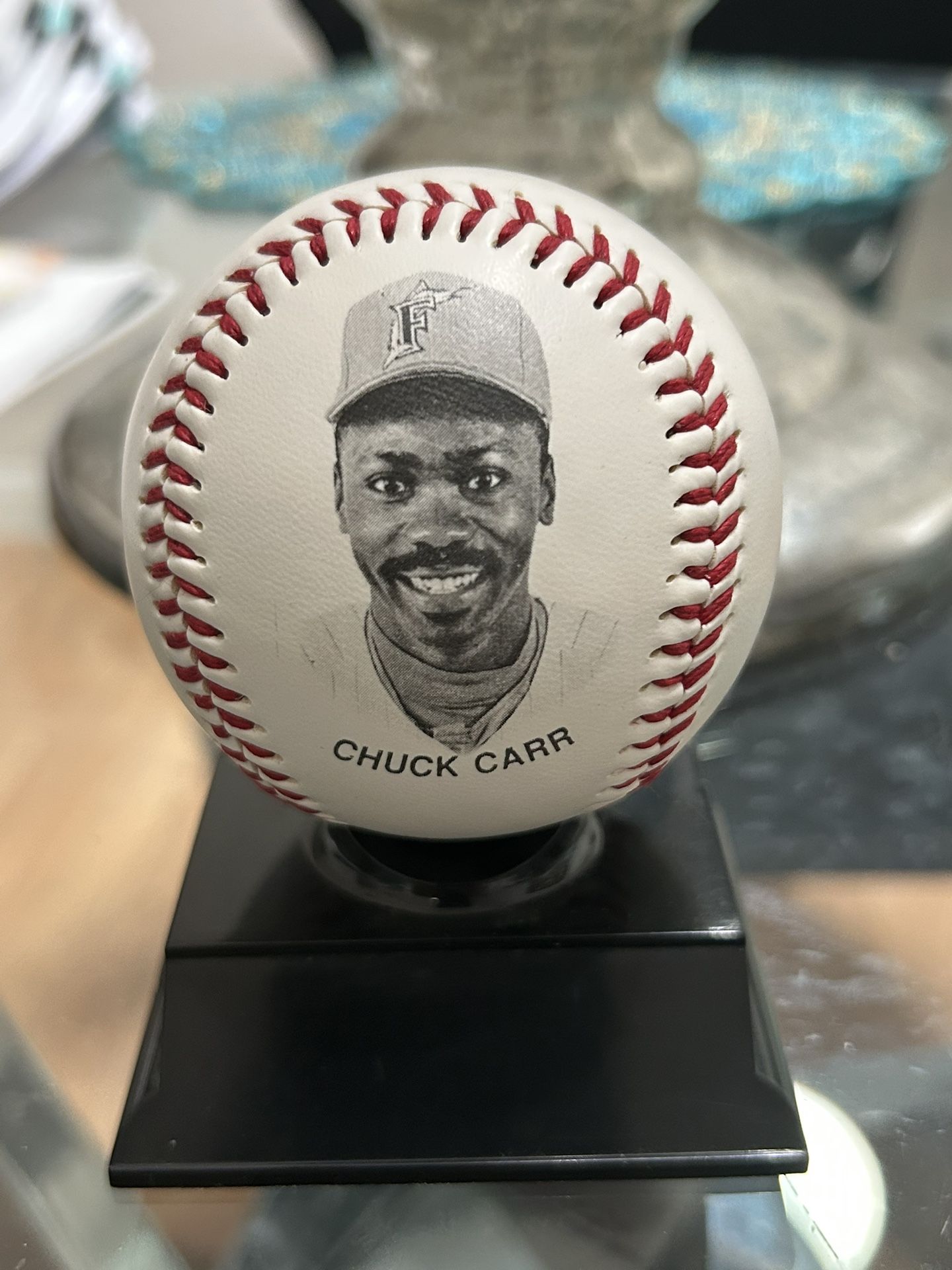 Florida Marlins Vintage 1994 Chuck Carr Collectible Baseball