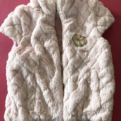 Pierre Cardin Fur Vest For Girls Under Six