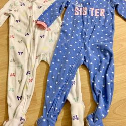 Toddler Girls (Best Sister & Bows) Sleepwear. (Size-2T)
