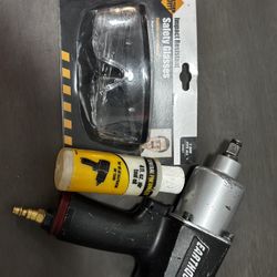 EARTHQUAKE 1/2 in. Aluminum Air Impact Wrench, Twin Hammer, 800 ft. lbs. Open To Trades