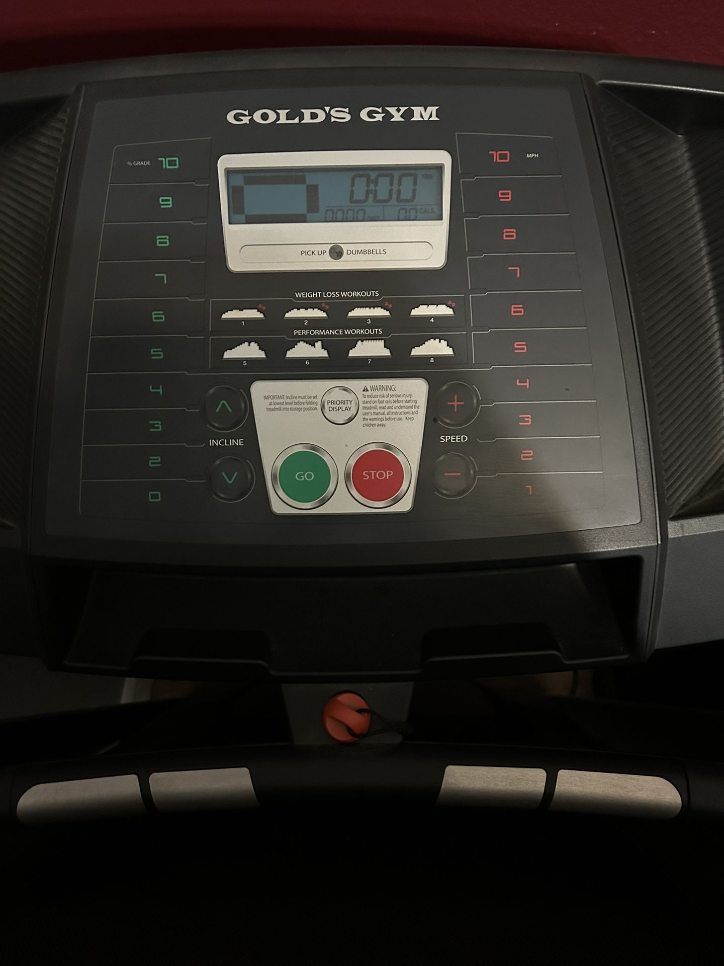 Golds Gym Treadmill (can also be used to hold clothes:)