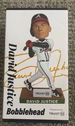 David Justice Bobblehead from Atlanta Braves June 2nd 2026 giveaway