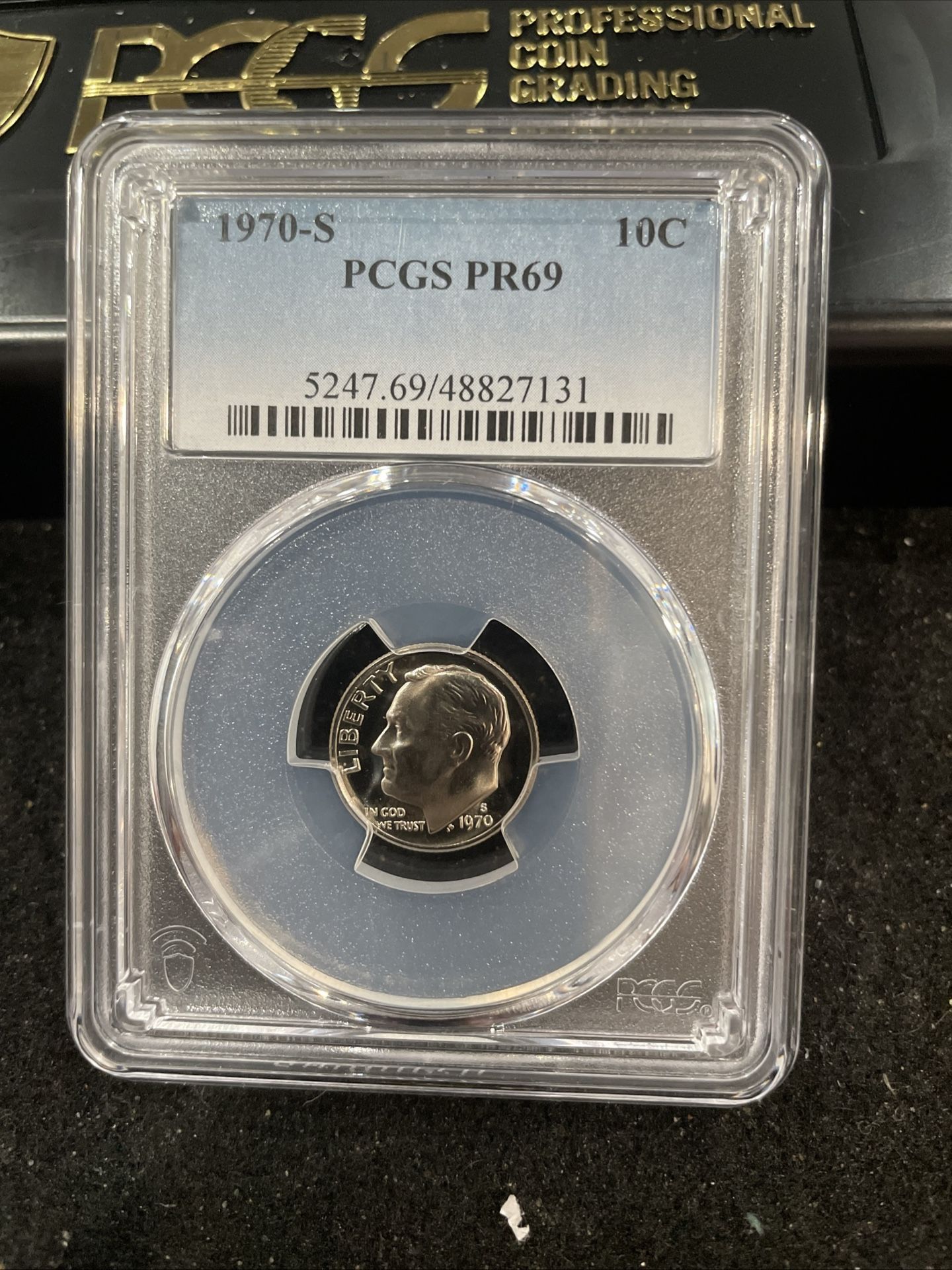 1970 S Gem Proof Roosevelt Dime Graded At PR69 1-10