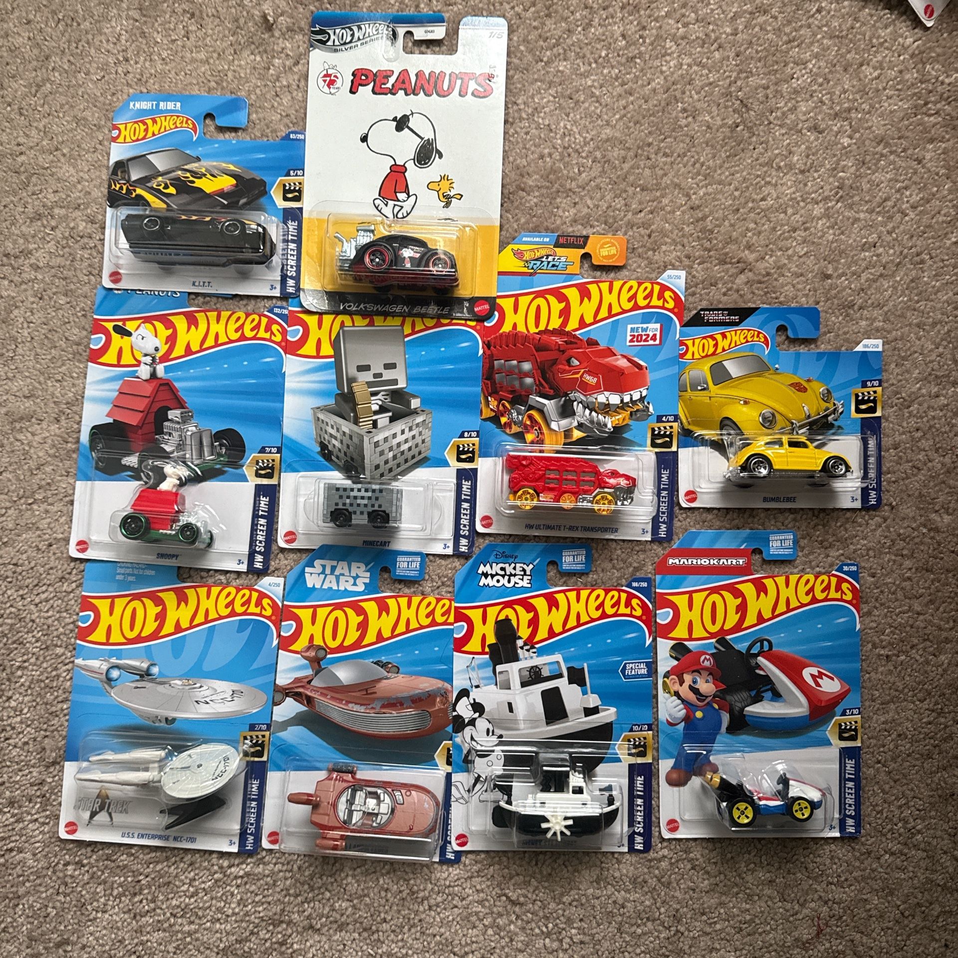 Hot Wheels Set 10 Cars 