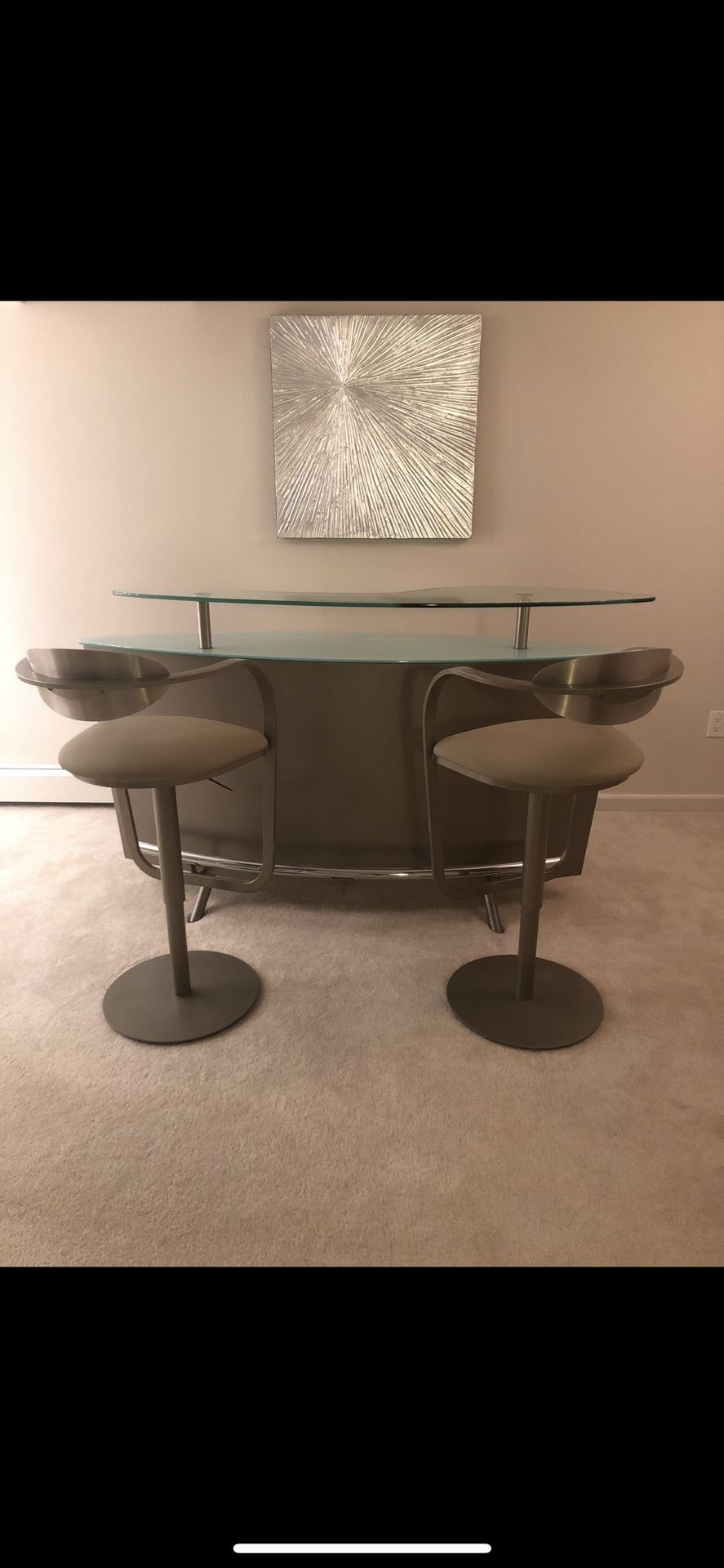 Bar with Stools from Now furnishing paid 6k (Everything must go!!!)
