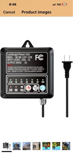 24V 120W Low Voltage Landscape Transformer with Timer