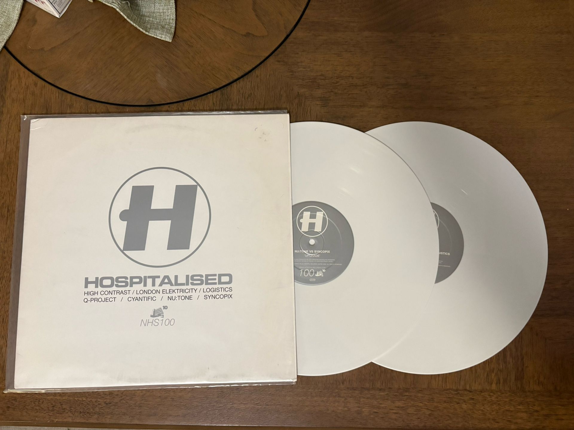 Hospital Records NHS100 4 Tracks Vinyl Record Drum N Bass High Contrast London Elektricity Logistics Cyantific DnB