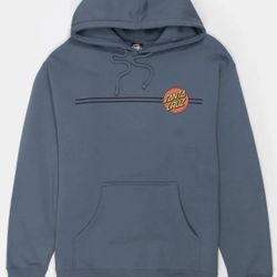 Santa Cruz Classic Dot Hoodie Storm Blue Large