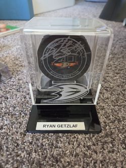 Ryan Getzlaf signed puck