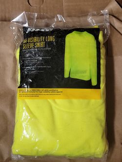Maximum Safety Hi-Visibility Long Sleeve Shirt - XL
