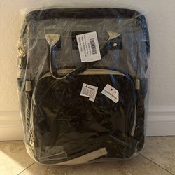 Grey and Black Diaper Bag