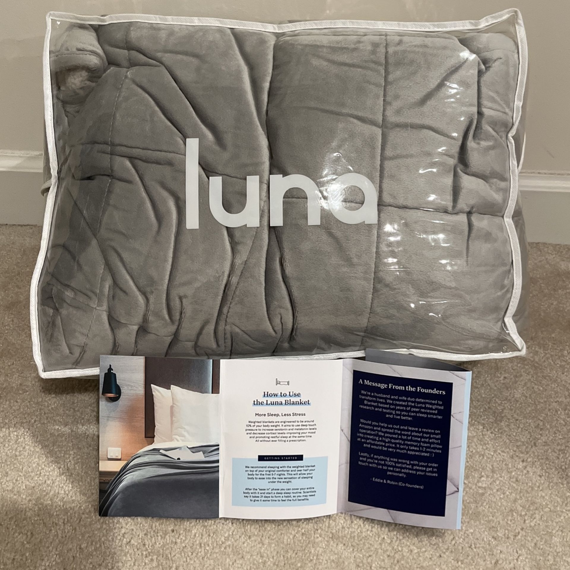 Luna Weighted Blanket - More Sleep - Less Stress