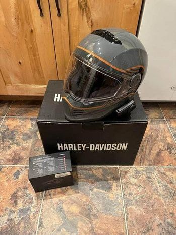 Harley Davidson 120 anniversary helmet with Sena Spider ST1