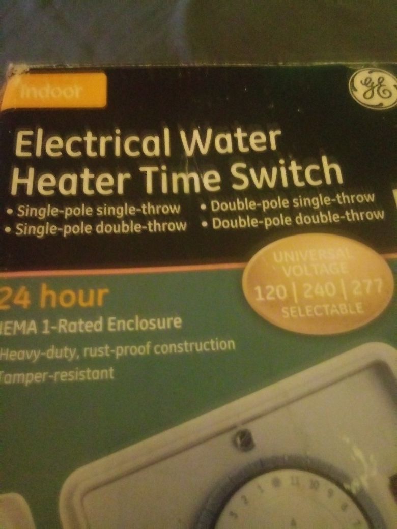 Ge Electricial Water Heater Time Switch