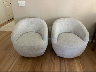 Swivel accent chairs