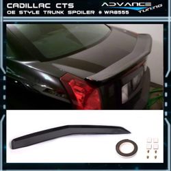 Fits 03-07 Cadillac CTS OE Style Painted #WA8555 Black Rear Trunk Spoiler Wing