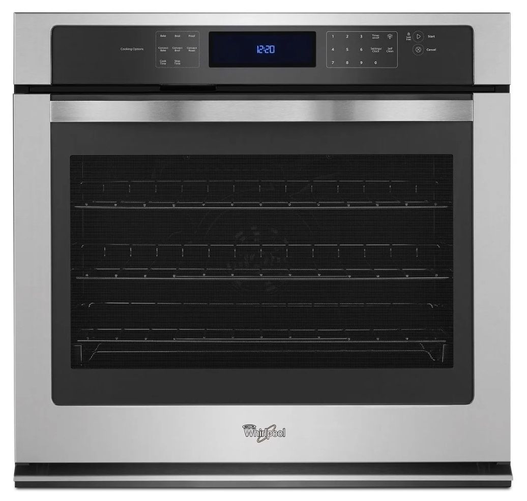New Whirlpool 5 Cu. Ft. 30” Single Electric Wall Oven Strainless Steel Model WOS97ES0E ( New No Box)