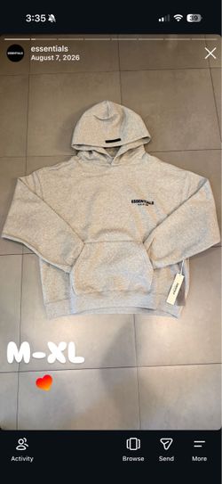 Fear of God Essentials Hoodie Grey
