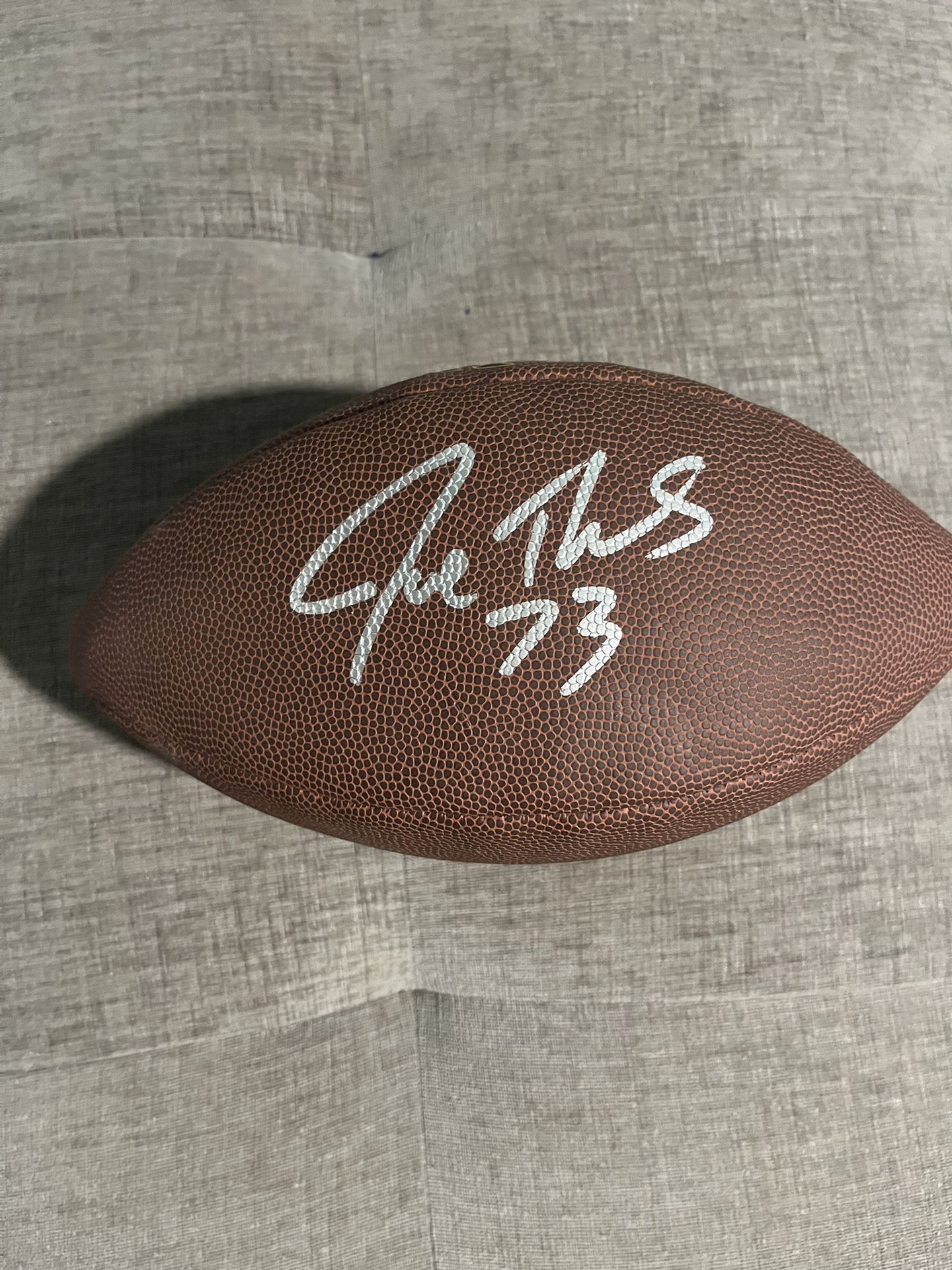 Joe Thomas Signed Football 