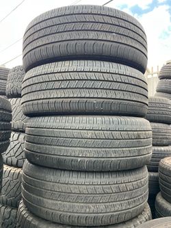 255/60/R18 marca GOODYEAR las 4 llantas usadas instaladas y balanceadas