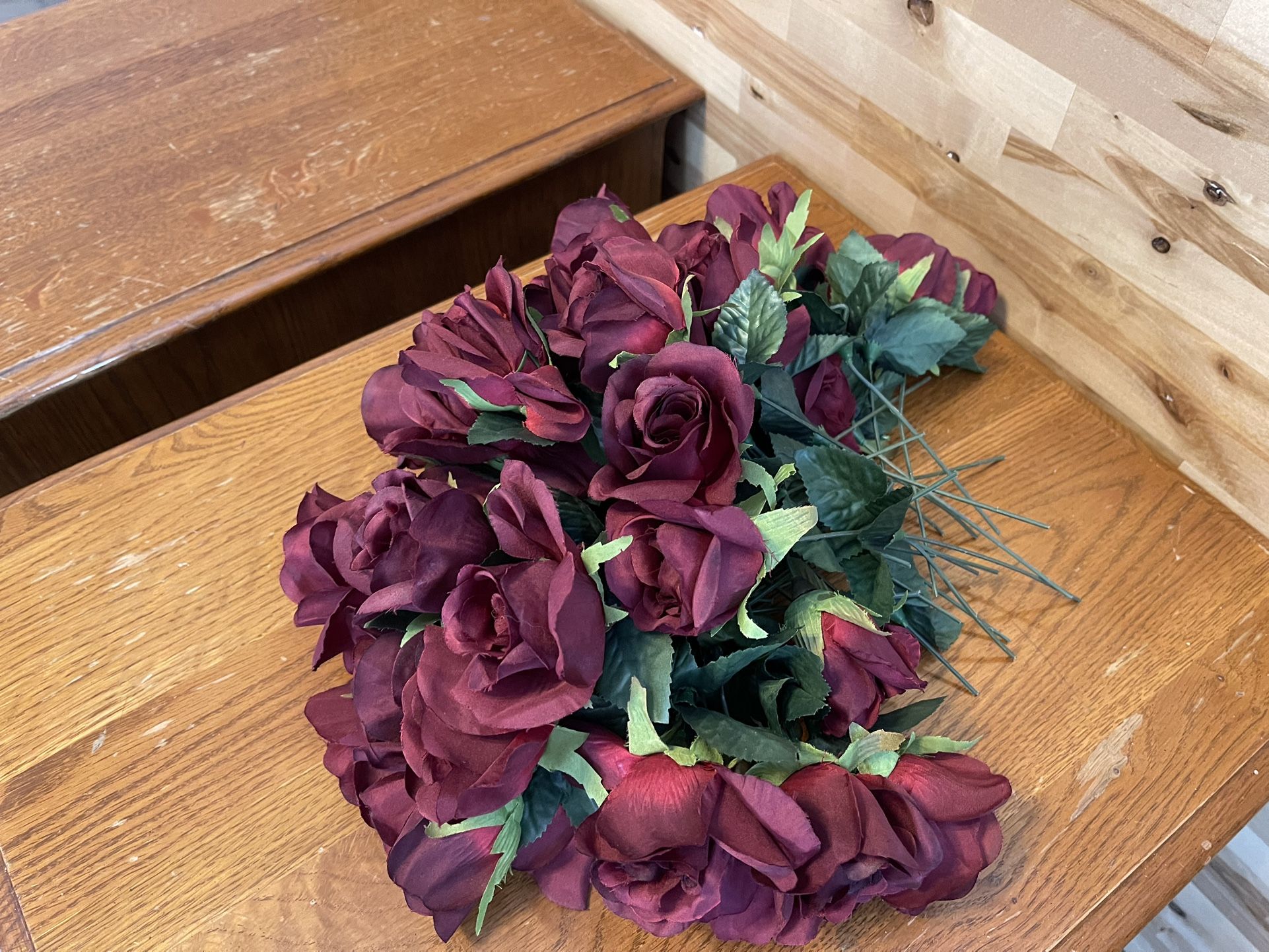 Red or Burgundy Roses