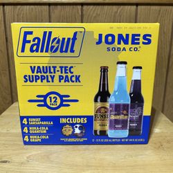 Fallout x Jones Soda Company Vault-Tec Supply Pack Costco Exclusive 12 Pack NEW
