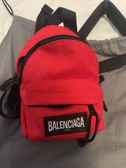 Balenciaga mini red backpack  