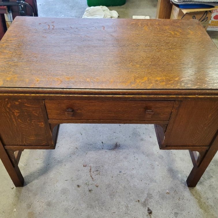 Vintage Old Oak Desk.