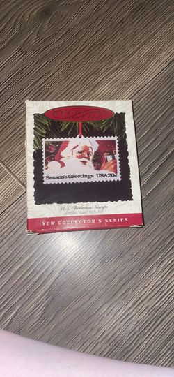 Keepsake Ornament Santa Claus U.S. Christmas Stamps Collector's Series Christmas