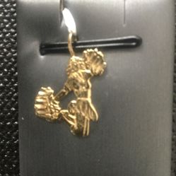 14Kt 1.3 Grams Of Gold Cheerleader Charm