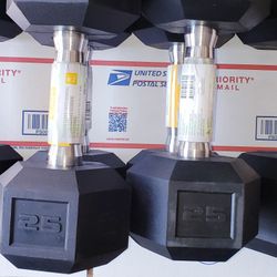 25 LBS POUNDS DUMBBELL PAIR BRAND NEW **PICKUP TODAY**