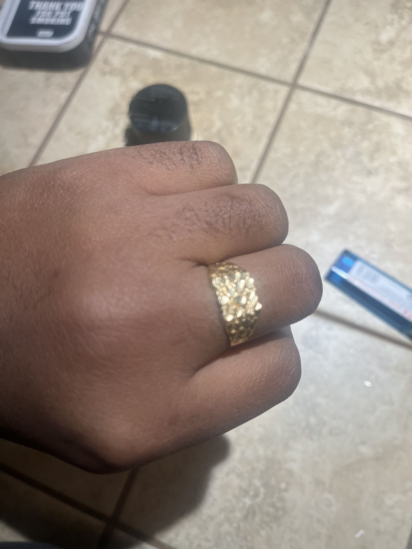 10 K Nugget Ring ( Real Gold )