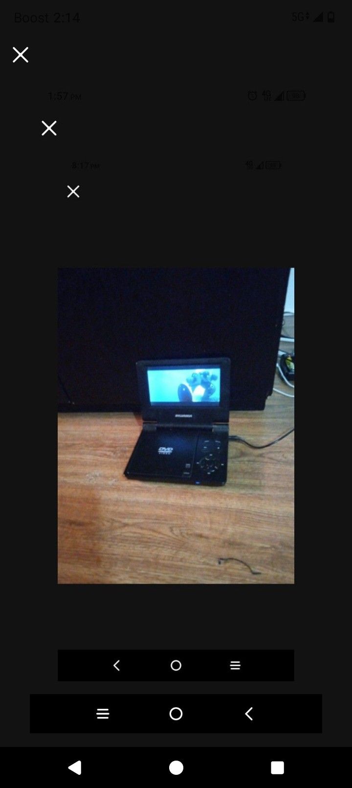 Sylvania Car Portable DVD Player