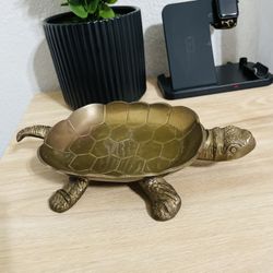 Brass Turtle Trinket Dish