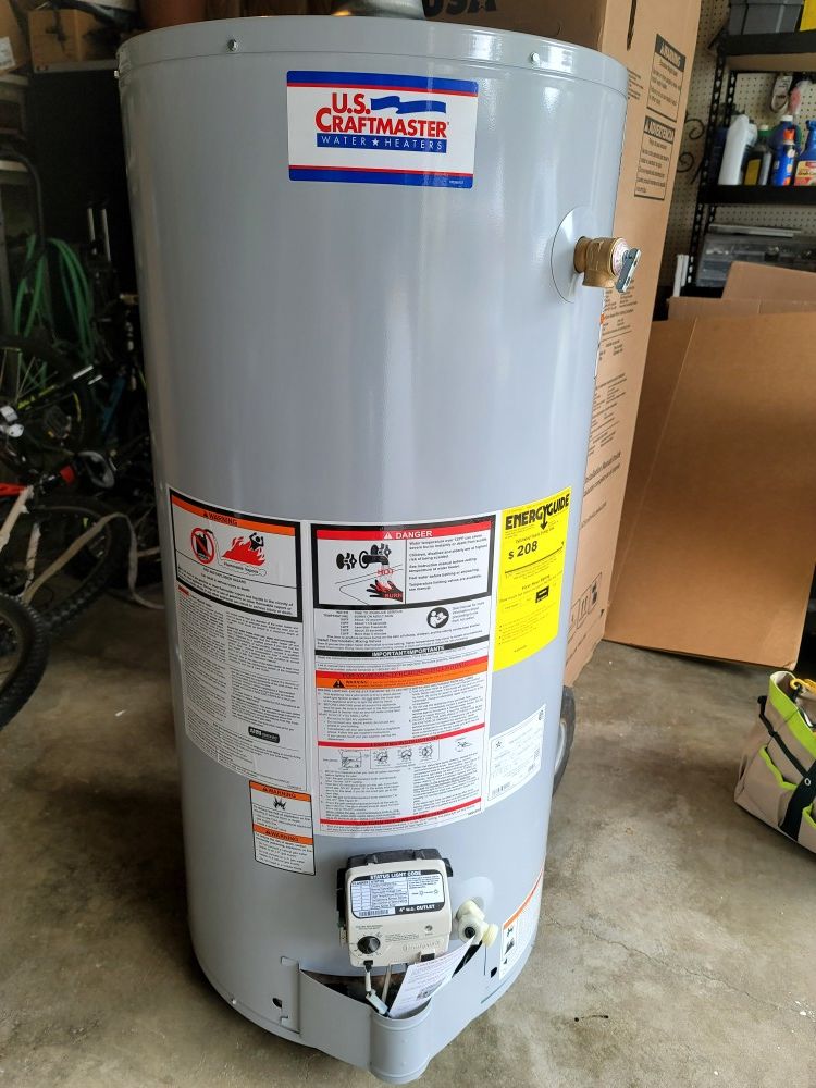 Hot water heater gas 40gal/$375 wh/ I will install for $500