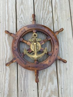 Vintage Ships Wheel Helm