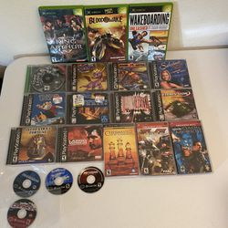 Assorted Video Game Lot Ps1 GameCube Xbox Psp