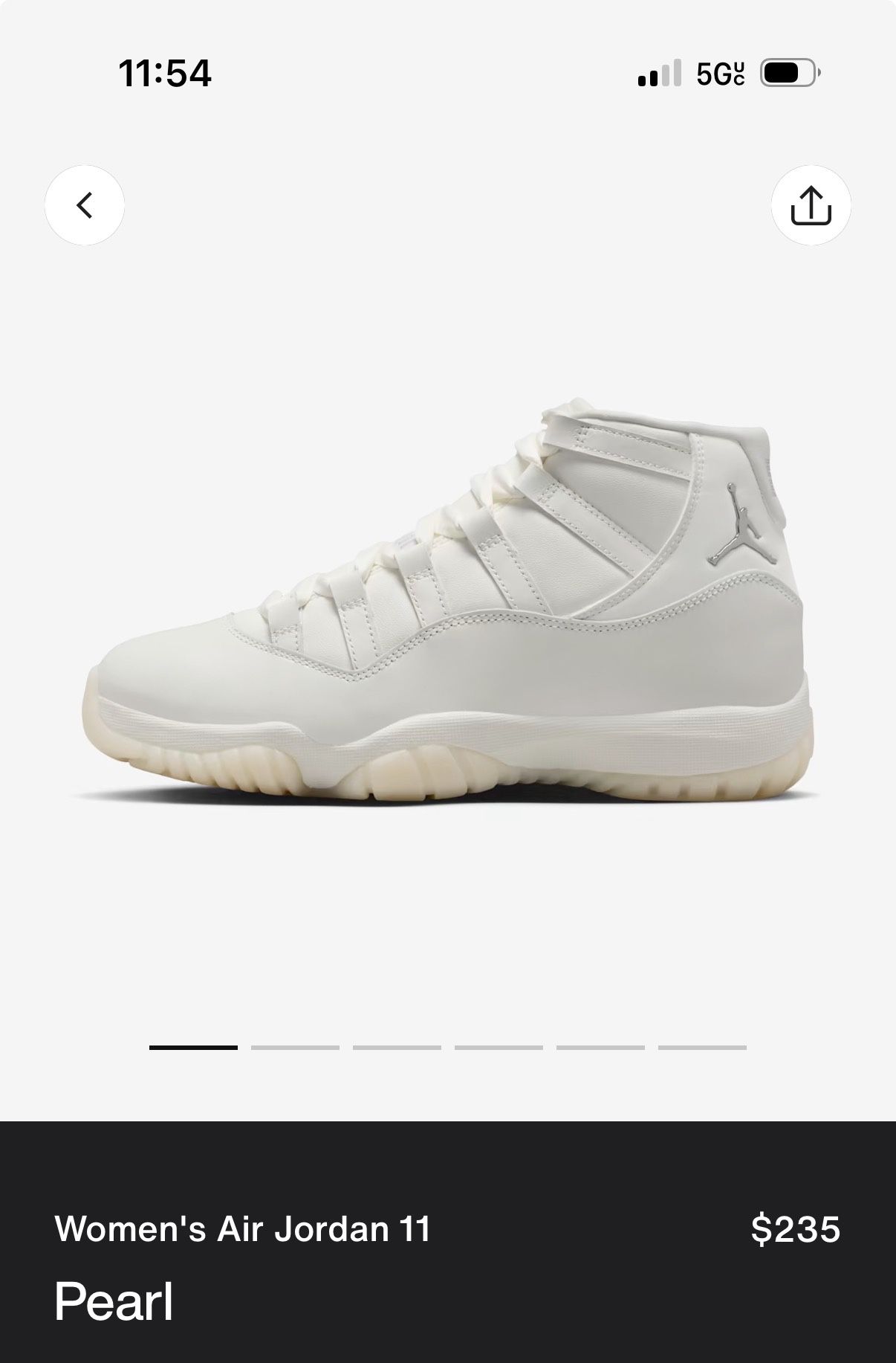 Jordan 11 Pearl New In Box