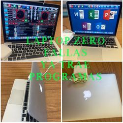 Apple pro  i core 5 HDMI Trae programas  8gb ram.  240 ssd gb  Muy rápida  ✅VIRTUAL DJ 8 ✅SERATO DJ lite  ✅iLLUSTRATOR editados de fotos  ✅MICROSOFT O