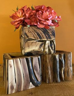 Rustic flower vase
