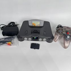 Nintendo N64 Console Bundle With 1 Controller And 1 Game
