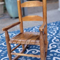 Vintage Wooden Children’s Rocking Chair