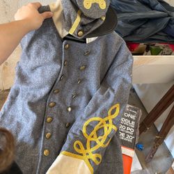 Confederate Soldier Reenactment Costume / Military Officer Costume