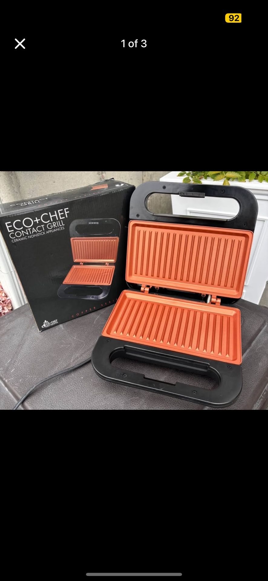 Eco+Chef Contact Grill NEW