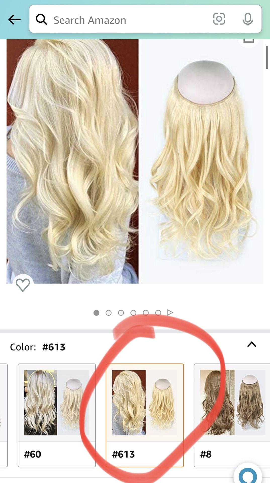 Halo Hair Extensions Real Human Hair, Natural Straight Wire Hair