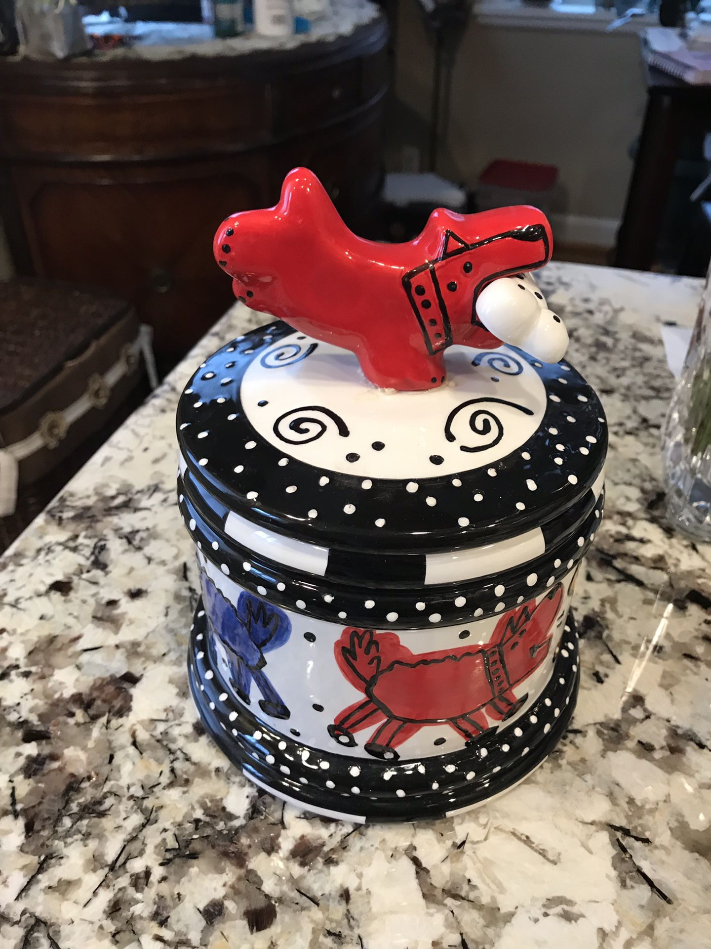 Decorative, Fun Dog Treat Jar